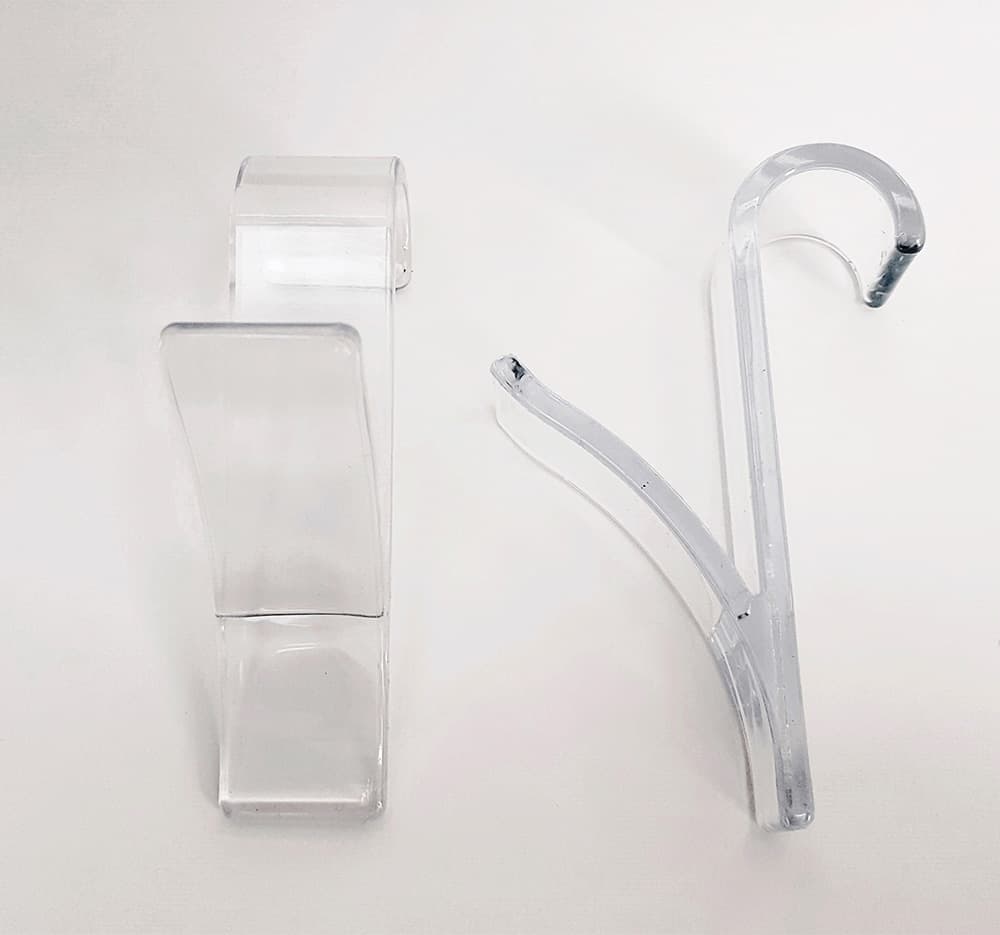 Kukice za peškire i radijator B24 set 2 komada, providne