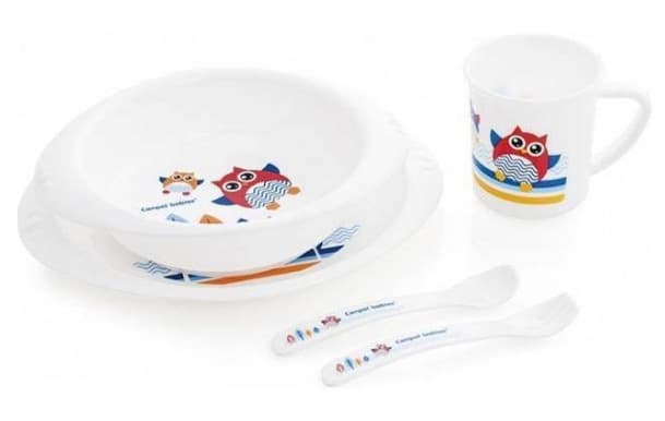 Canpol Baby Set za Hranjenje - Owl 4/405 bela