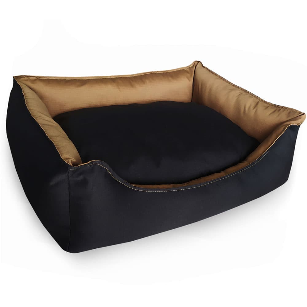 Pet Line Krevet za pse 2u1 Square Black Beige veličina S