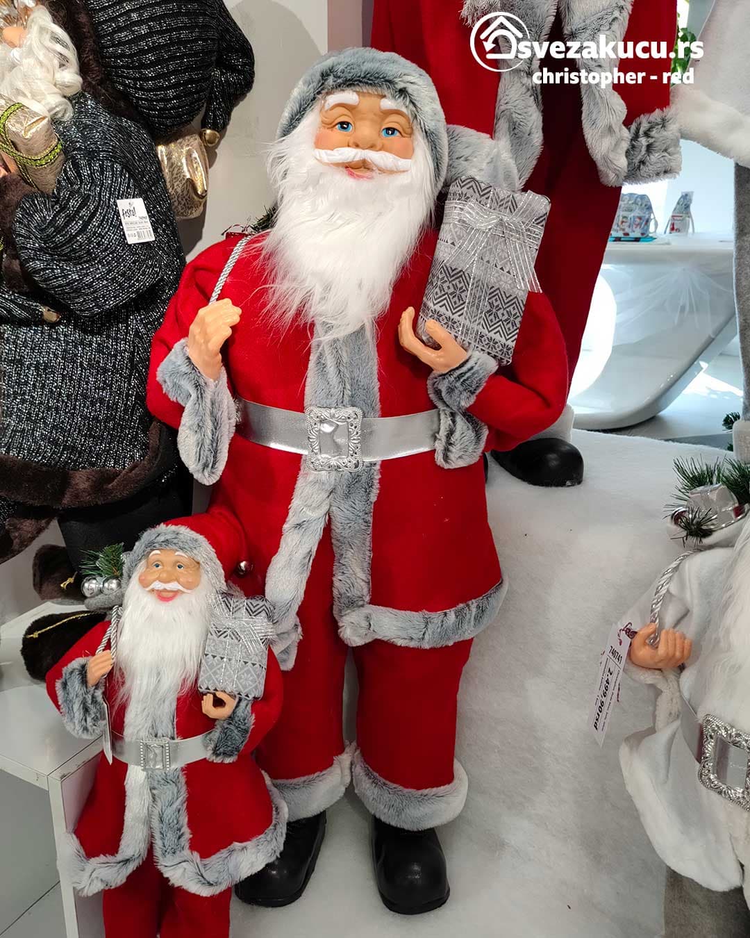 Deda Mraz - Lutka Christopher - 2022 - Red - 90 cm