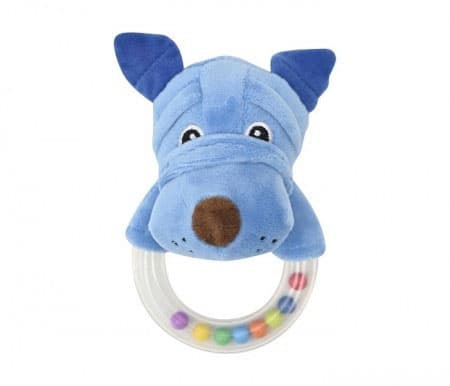 Lorelli plišana igracka sa zvečkom - ring - pas, plavi