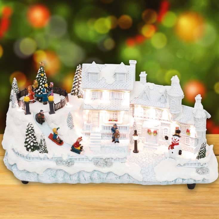 Novogodišnja svetleća diorama DRM16