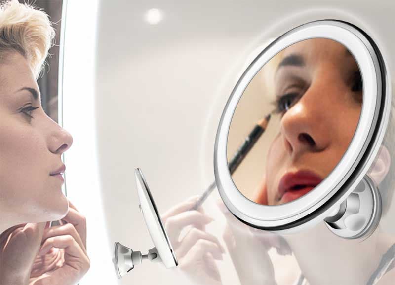 Uveličavajuće ogledalo za šminkanje sa LED svetlom Adler AD2168