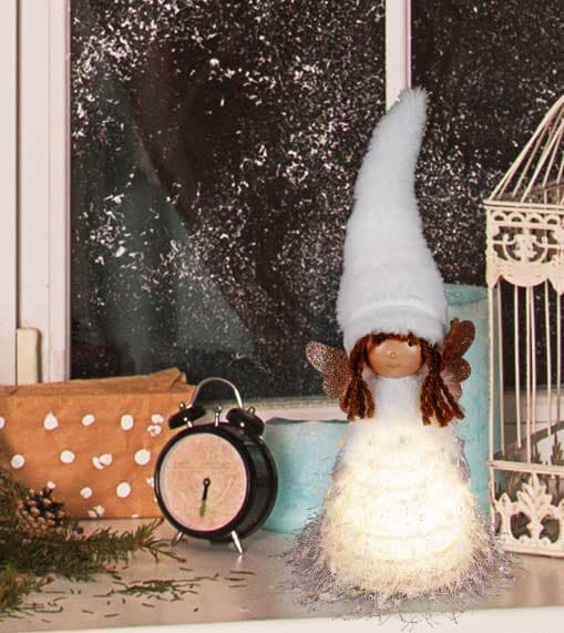 Novogodišnja svetleća dekoracija Anđeo KDC27