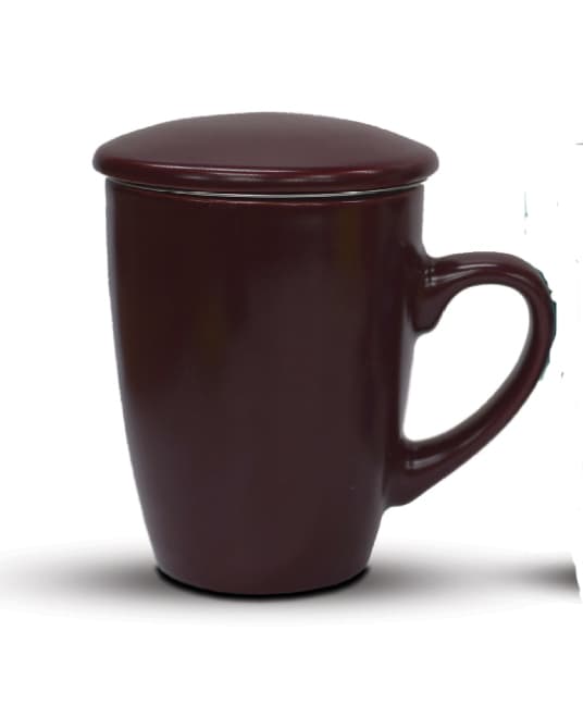Texell šolja za čaj sa infuzerom i poklopcem TTMI-330 bordo