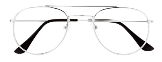 Prontoleggo naočare za čitanje sa dioptrijom Aviator, srebrne +1.0