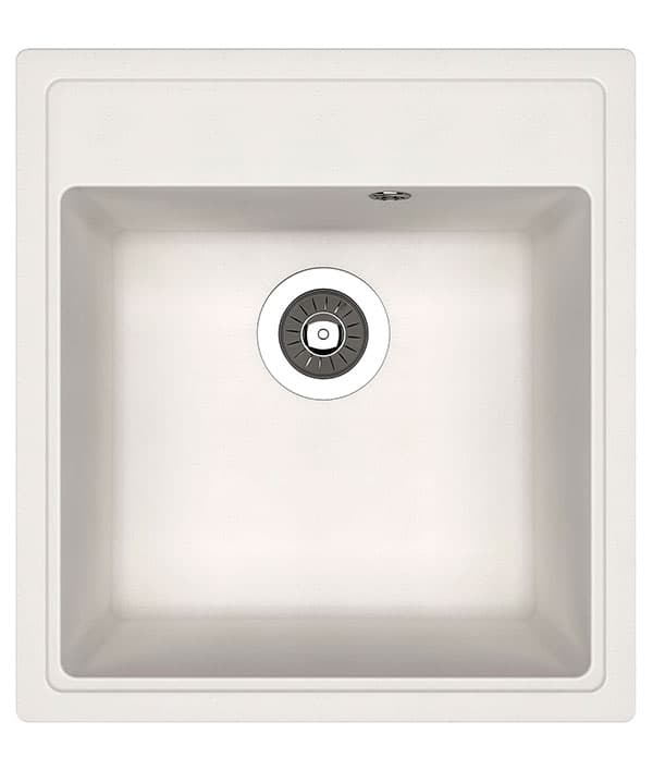 Dr.Gans Nika 470 pravougaona granitna sudopera u beloj boji