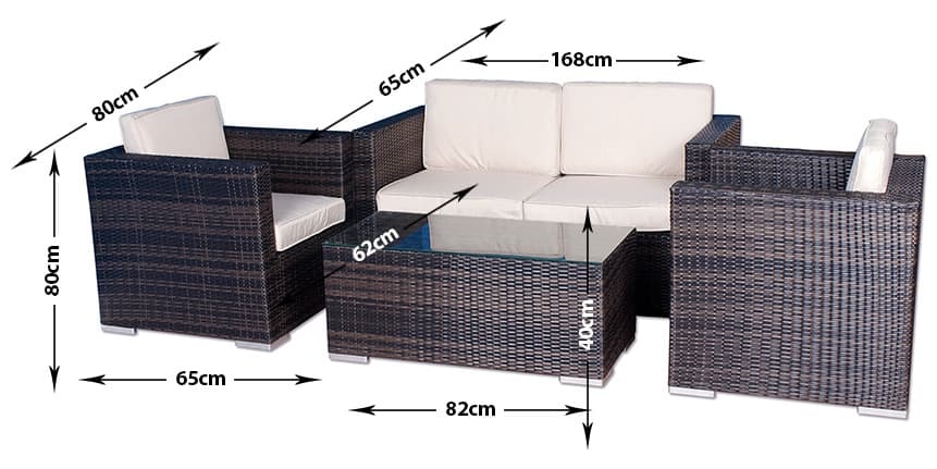 Garnitura od ratana Napoli 1 GC040