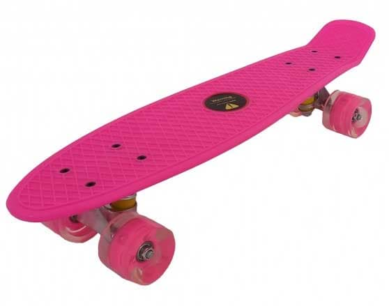 Dečiji skejtbord sa svetlećim točkovima TS-001 Dark Pink