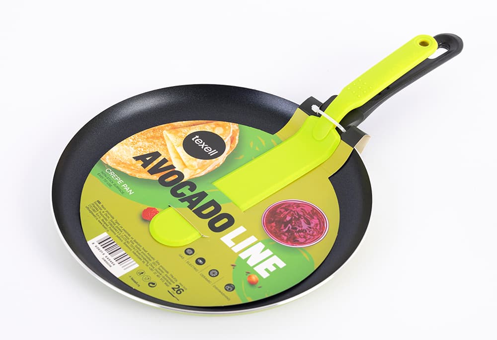 Texell duboki tiganj sa špatulom Avocado 26cm TPA-P26