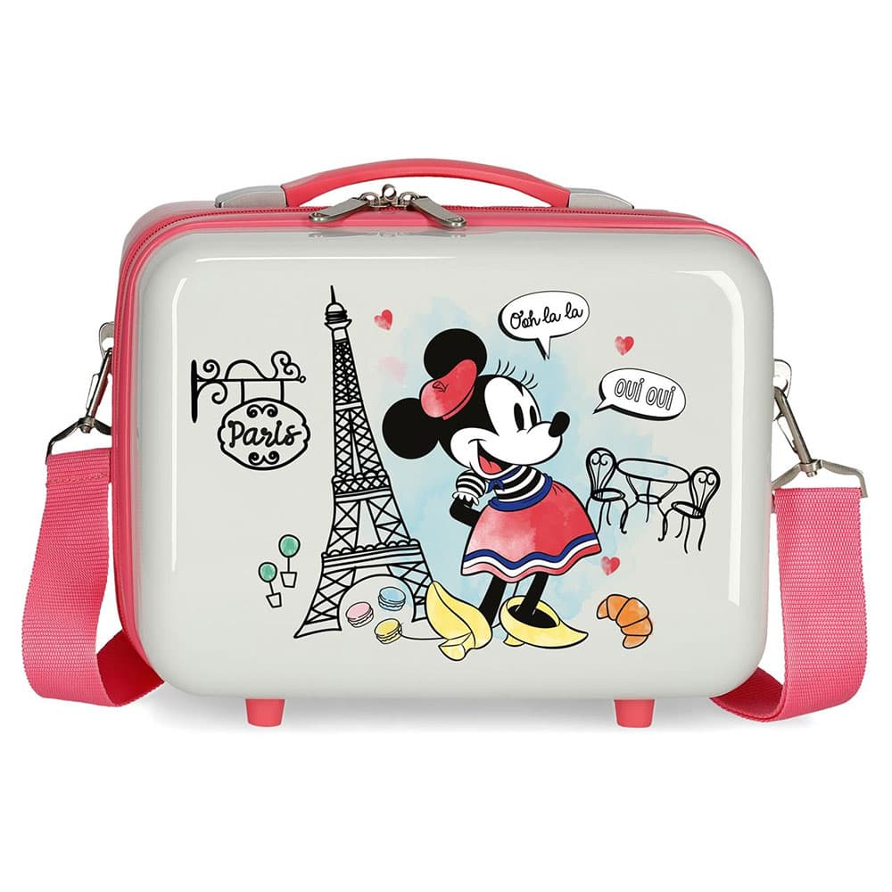 ABS Kofer za šminku Disney Minnie Around the world Paris Pink 31539