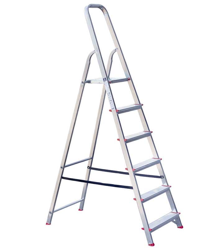 Aluminijumske merdevine sa pet stepenika i platformom CXT06-06