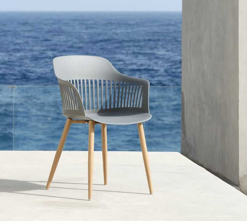 Baštenska stolica Rubena Dark Grey