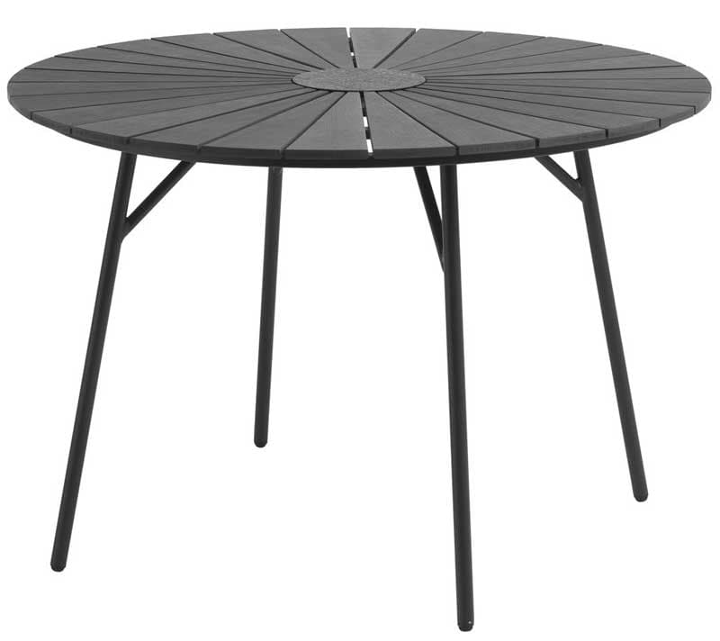 Baštenski Sto Stella 110cm Crna