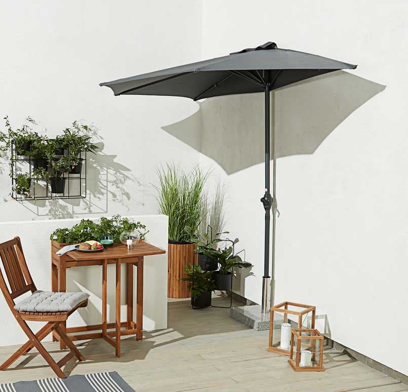 Balkonski suncobran Theo Black