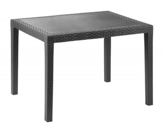 Veliki plastični baštenski sto sa ratan teksturom