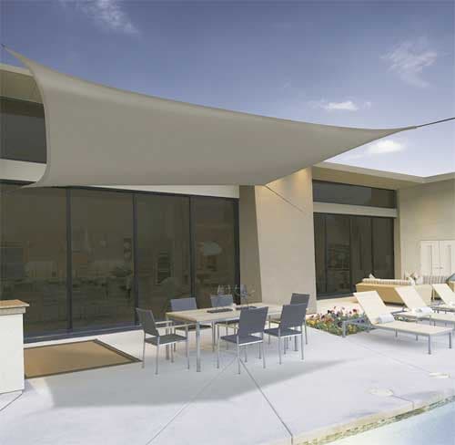 Pravougaona mreža za zaštitu od Sunca 2x3m Siva