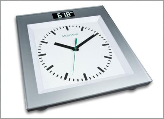 Medisana PSA elektronska kućna vaga sa ugrađenim analognim satom