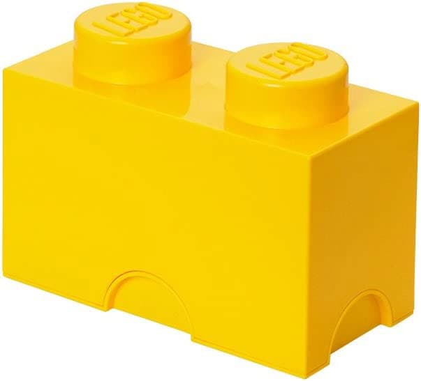 Kutija sa poklopcem LEGO® Kocka 2  24x18x12cm žuta 4002