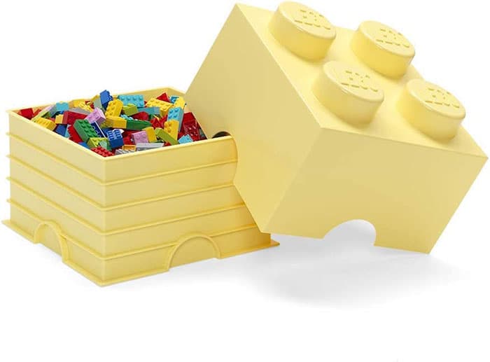 Kutija za odlaganje LEGO® Kocka 4  25x25x18cm pastelnožuta 4003