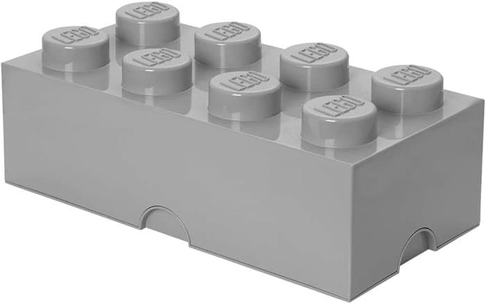 Kutija za odlaganje sa poklopcem LEGO® Kocka 8  50x25x18cm siva 4004