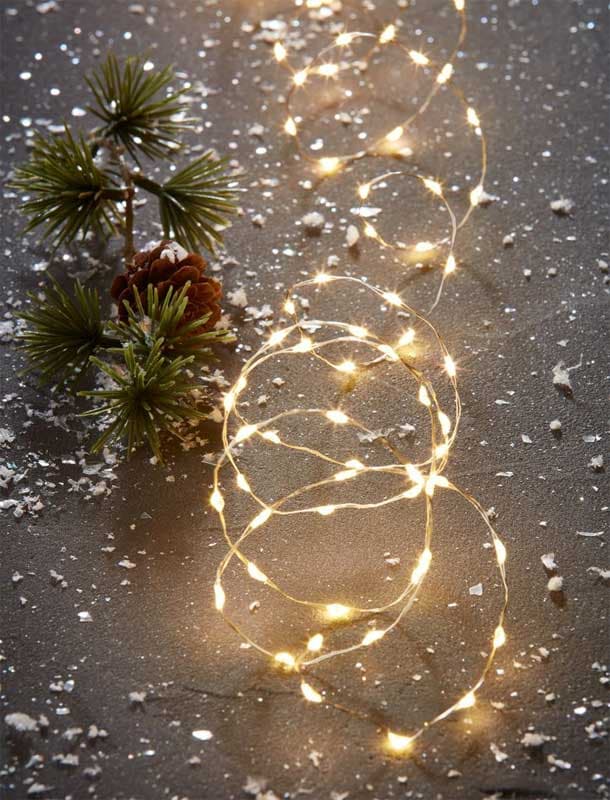 Lampice na baterije 100LED 290cm