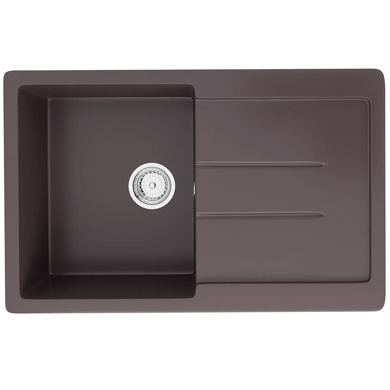 Granitna sudopera sa sifonom Ulgran U507-345 četvrtasta boja čokolade
