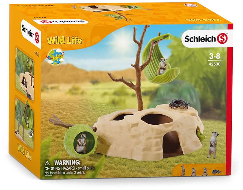 Schleich figurice Divlje životinje - Merkati - jazbina 42530