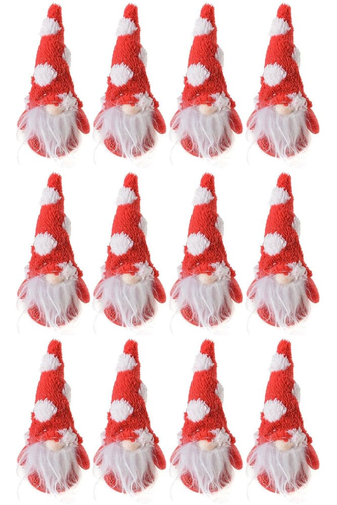 Sweetums novogodišnja dekoracija, patuljci dečaci 17 cm 12 kom