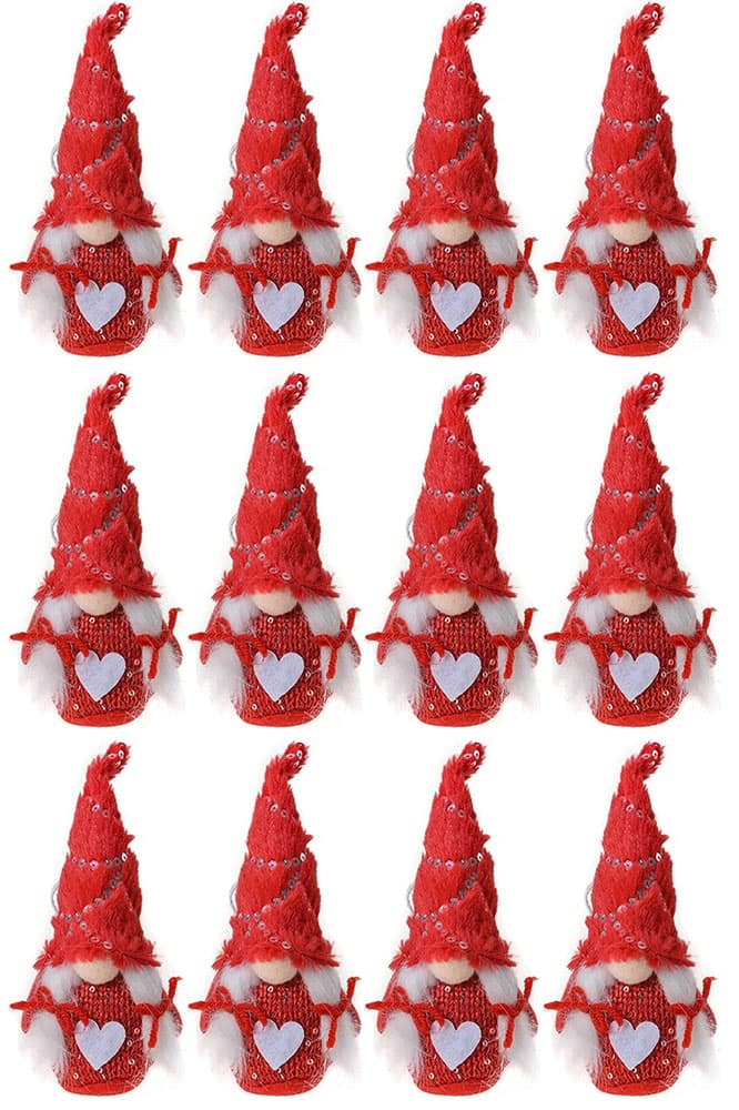 Sweetums novogodišnja dekoracija, patuljci devojčice 17 cm 12 kom