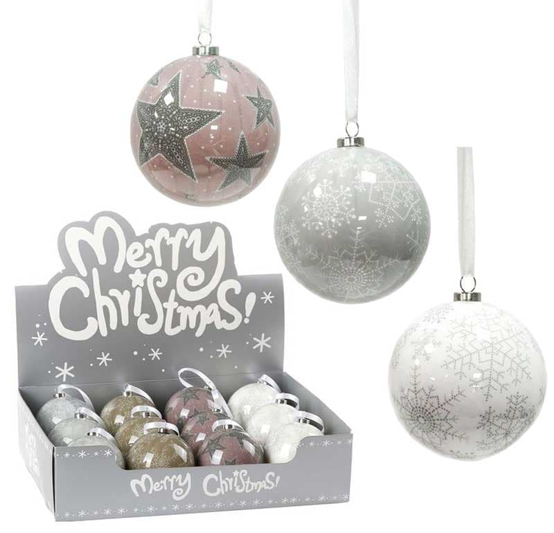 Ukrasi za novogodišnju jelku Kugle Moonlight 7.5cm 12kom.