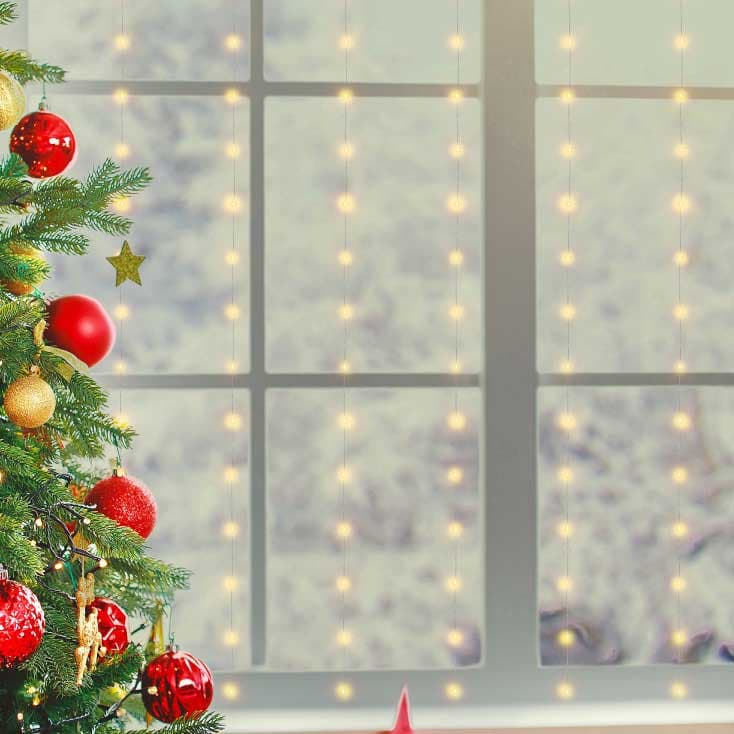 Dekorativne novogodišnje lampice 200 toplo belih LED dioda USB Napajanje MLF200/WW