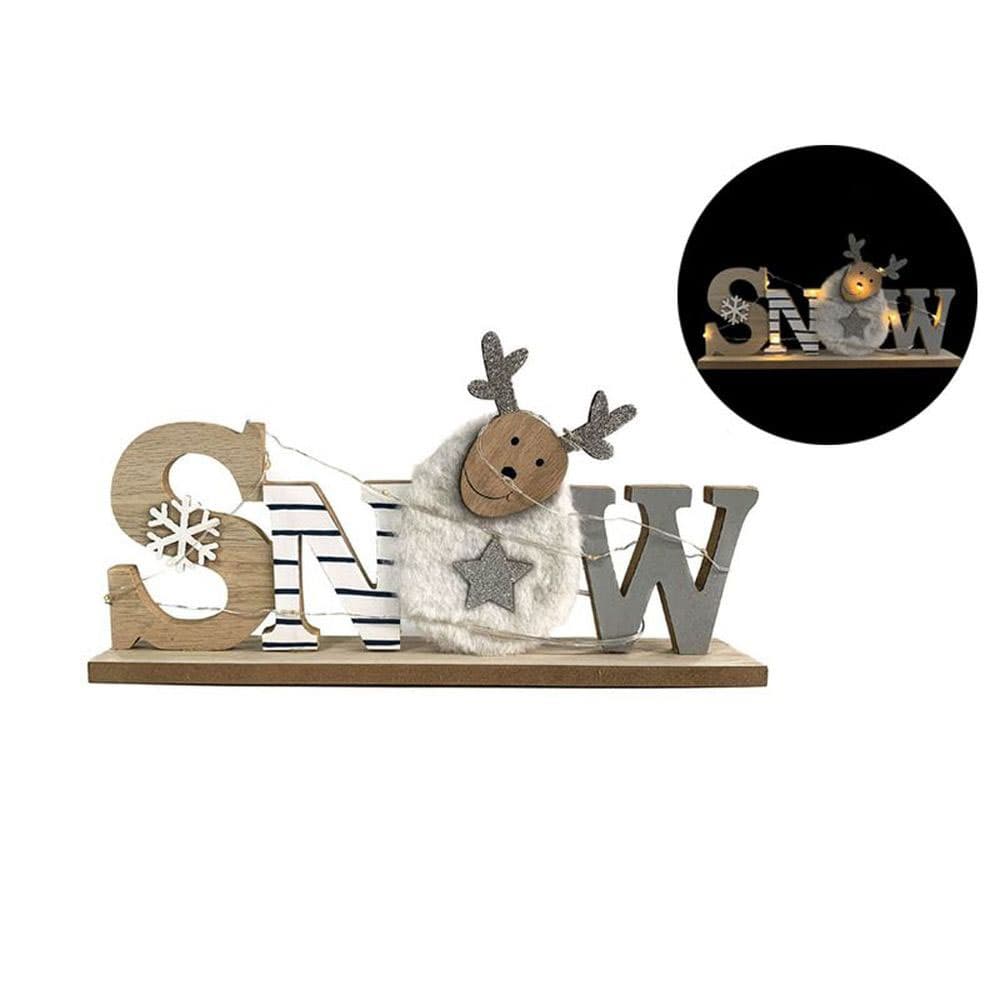 Novogodišnja dekoracija za kuću Snow sa LED lampicama