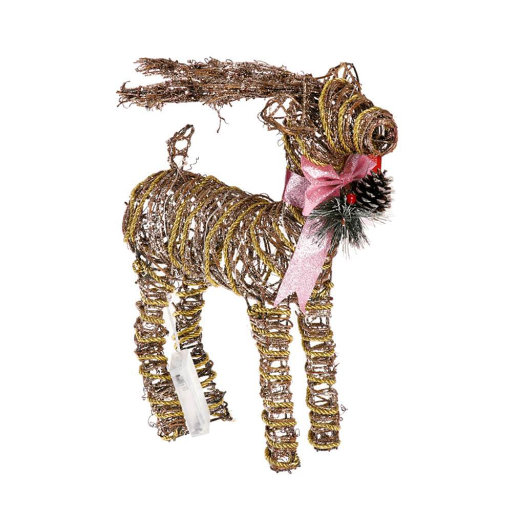 Novogodišnja i božićna dekoracija za kuću - figura Irvas Gold 38cm