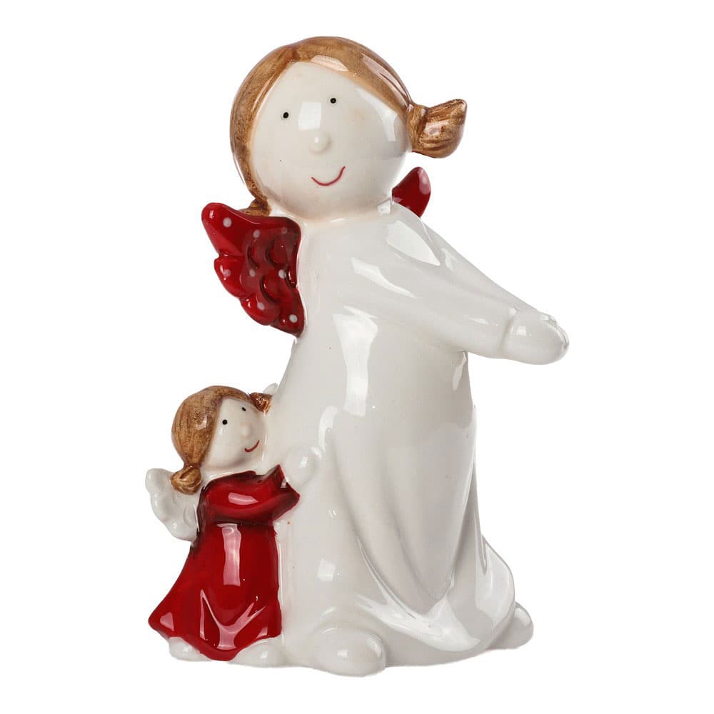 Novogodišnja i božićna dekoracija Keramička figurica Anđeli 16.5cm