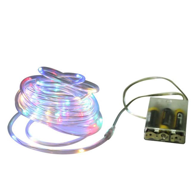 Novogodišnje lampice Multikolor 50LED u crevu 540cm  na baterije