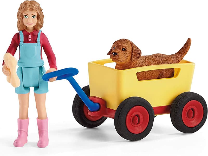 Schleich figurice Domaće životinje - Devojčica i pas 42543
