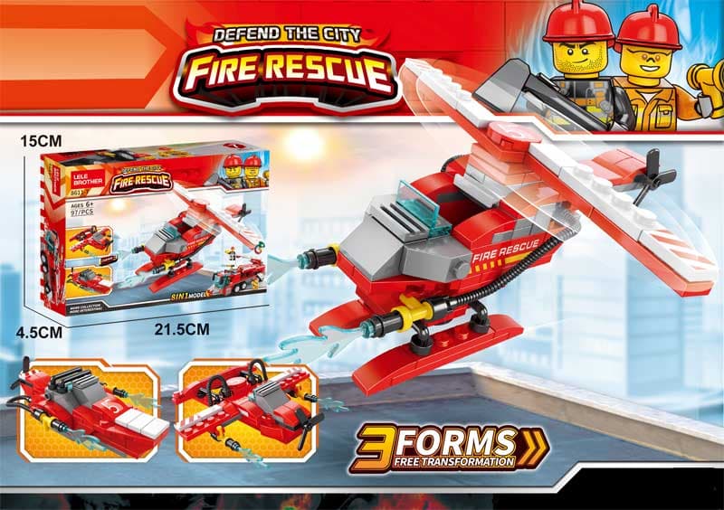 Kocke Vatrogasna vozila 97 delova 596179