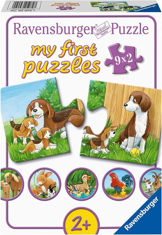 Ravensburger Moje prve Puzzle slagalica 9x2 dela Životinje sa mladuncima 03123