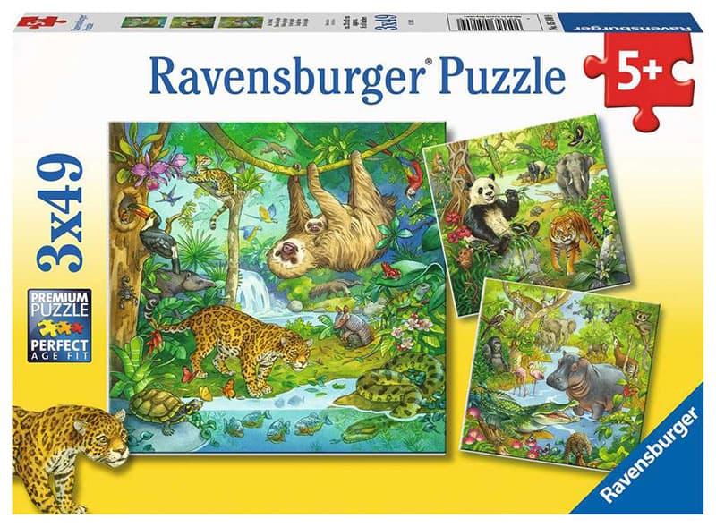 Zabavna džungla Puzzle slagalica 3x49 delova Ravensburger 05180
