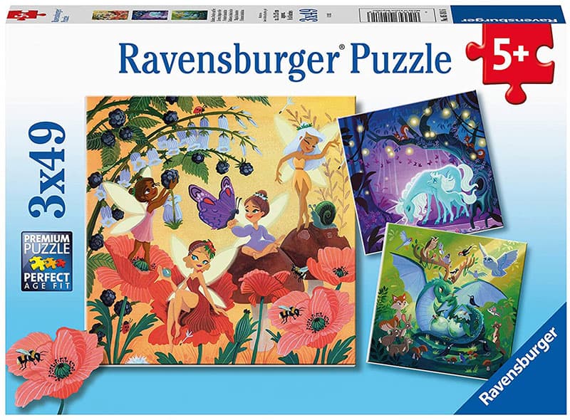 Bajkovita stvorenja Puzzle slagalica 3x49 delova Ravensburger 05181