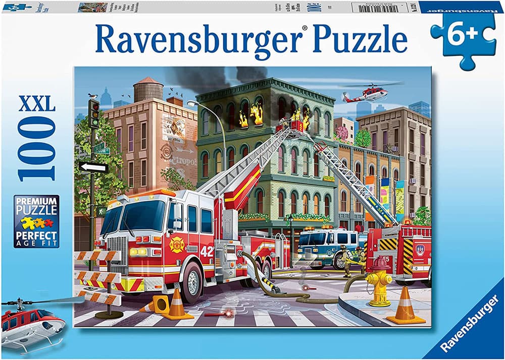 Ravensburger Puzzle 100 XXL delova Vatrogasni kamion u spasilačkoj misiji 13329