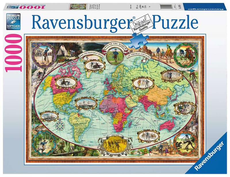 Ravensburger Puzzle slagalica 1000 delova Biciklom oko sveta 16995