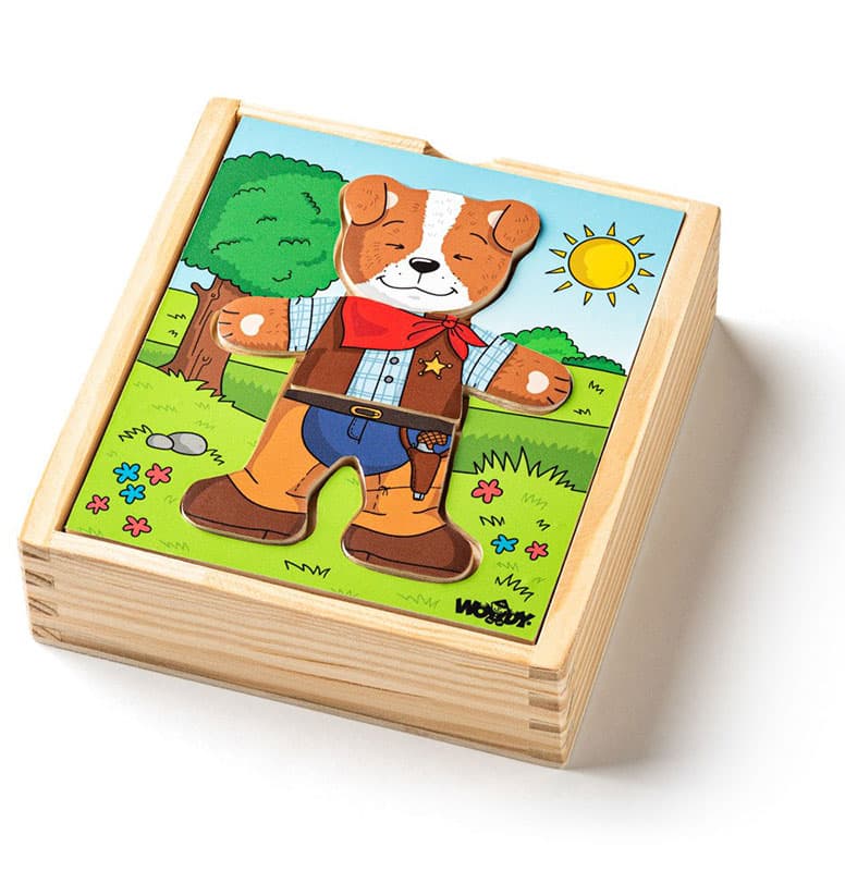 WOODY Igračka uklapalica Obuci kucu 90016