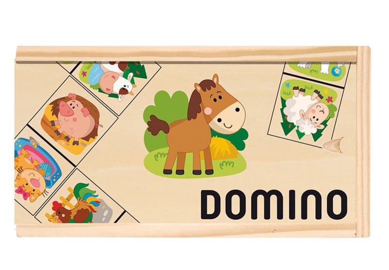 WOODY Drvene domine za najmlađe - Životinje 90093