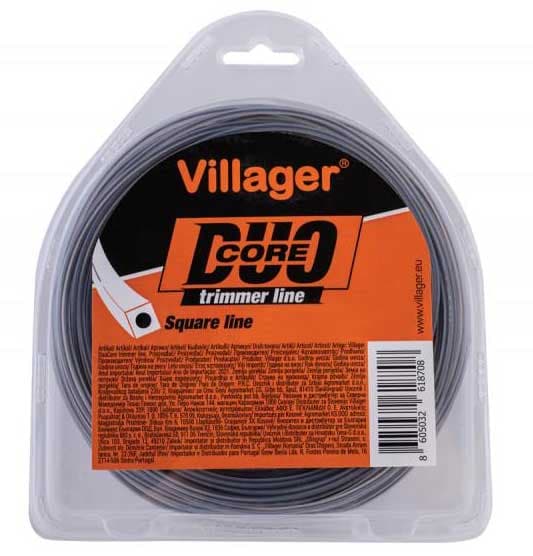 Silk za trimer 2.4mm x 15m Duo core Četvrtasta nit Villager