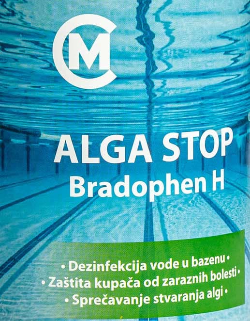 Sredstvo za uništavanje algi u bazenima Alga Stop MCom Bradophen H 5L