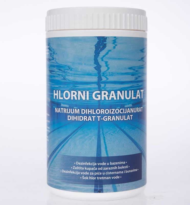 Hlor granulat 1kg Sredstvo za dezinfekciju vode u bazenima MCom