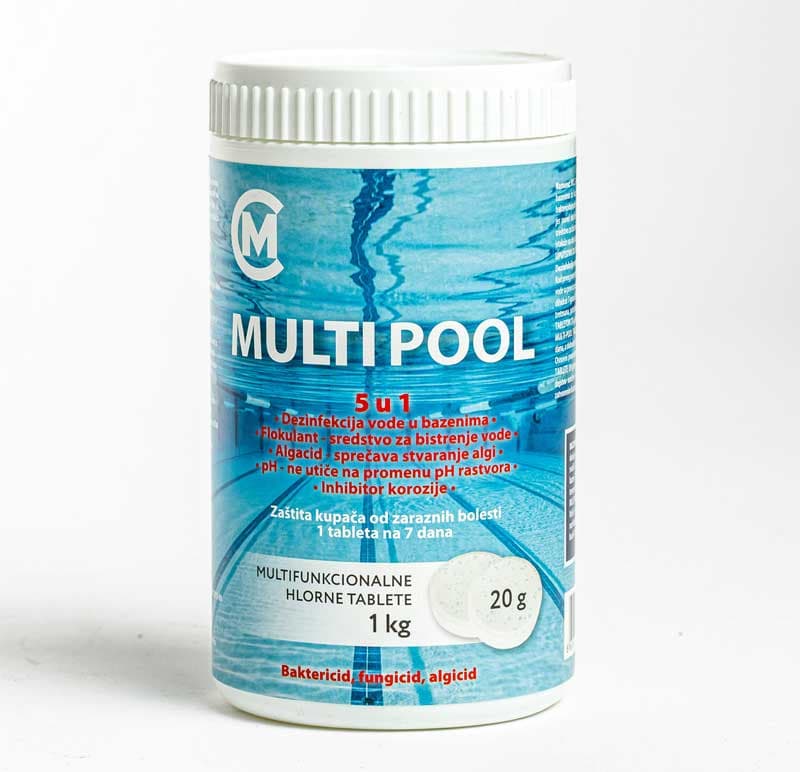 Multi Pool 20g Tablete za tretman vode u bazenima 5u1 1kg MCom