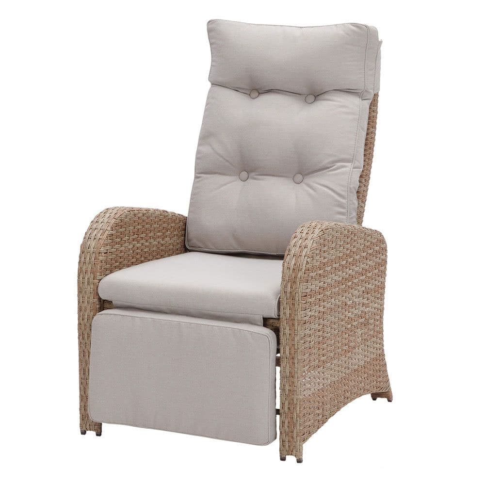 Fotelja od ratana sa podešavanjem naslona i nogu